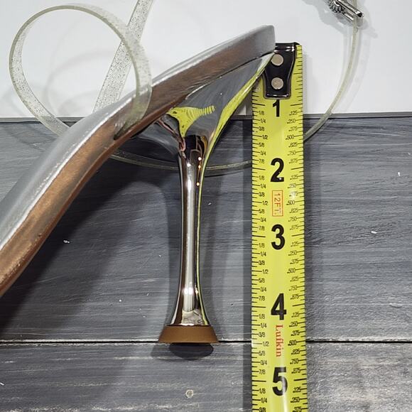 Marc Fisher Calisty Strappy High Heeled Sandals Ankle Strap Glitter Silver‎ Sz 8 - Picture 16 of 16